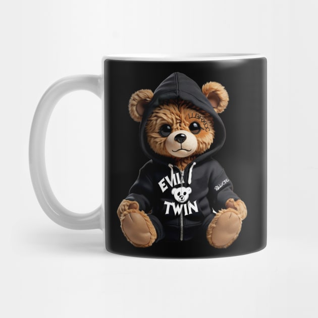 Evil Twin Hip Hop Streetwear Graffiti Teddy Bear by Angelic Gangster